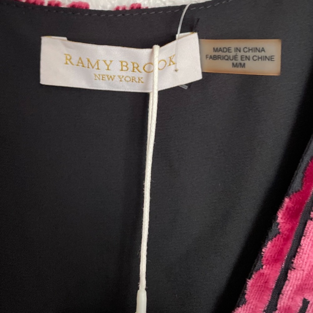 Ramy Brook NWT Clarice Velvet-Burnout Dress - Picture 9 of 12